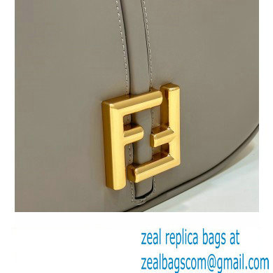 Fendi C Com Medium bag in smooth and full-grain leather Gray 2023
